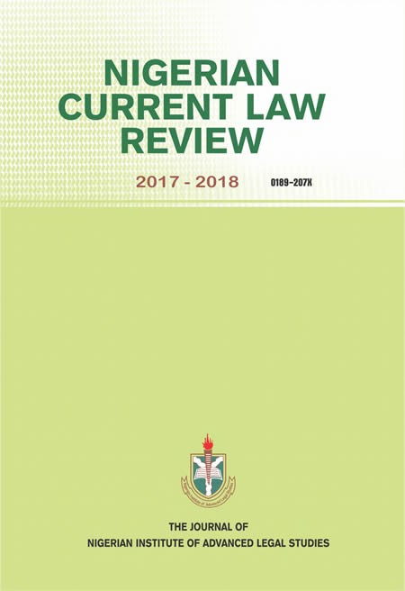 Nigerian Current Law Review 2017-2018